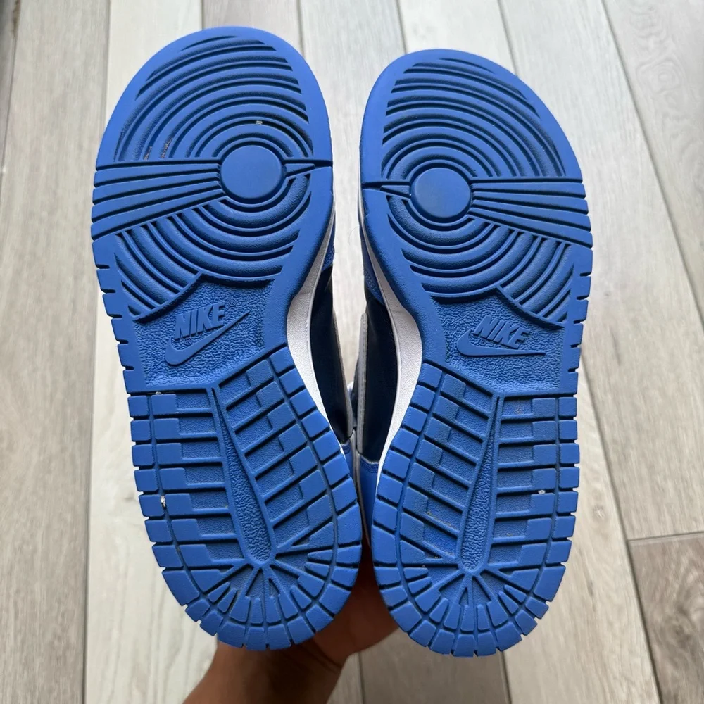 Nike Kids Navy and White High-Top Sneakers